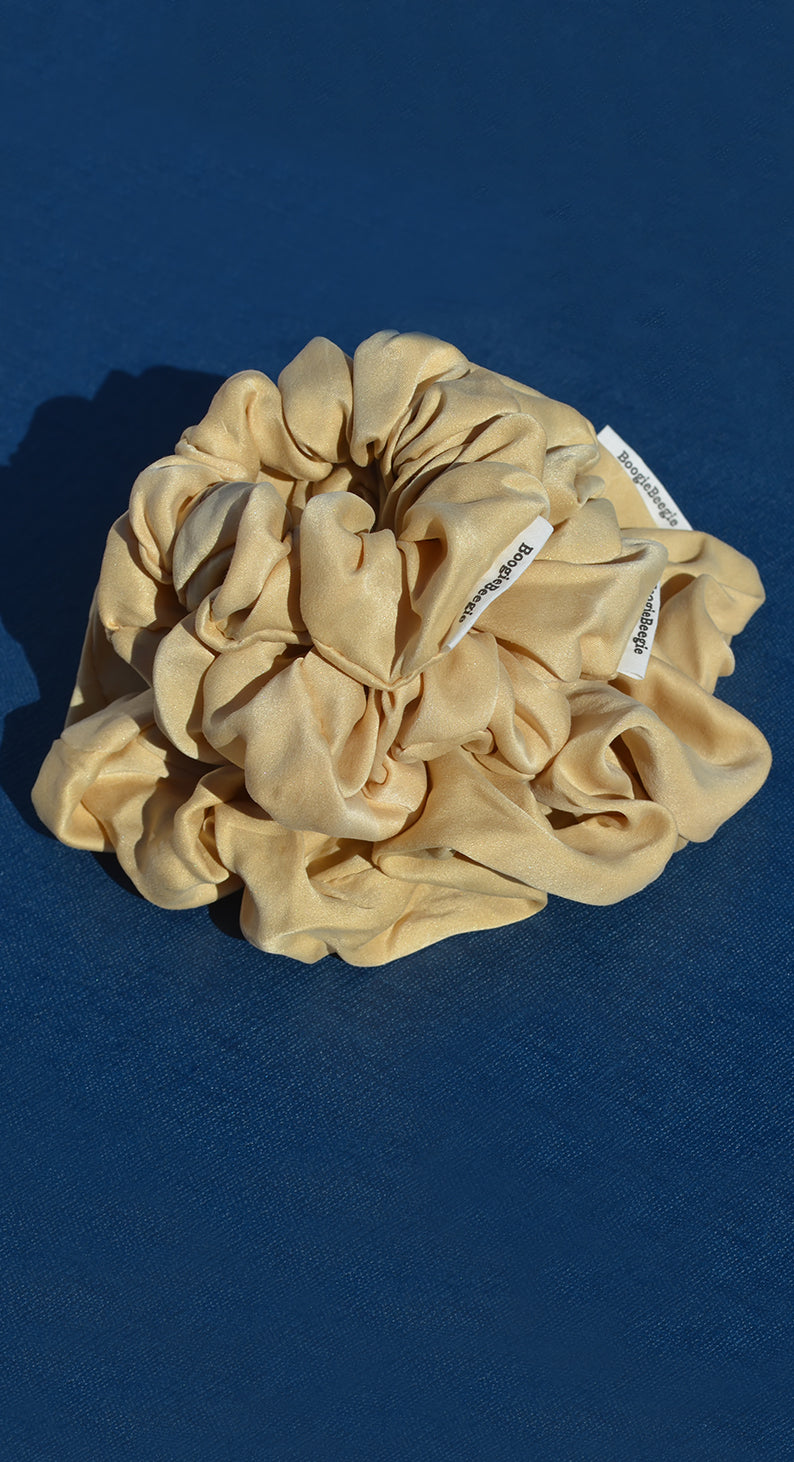 Nude Brown Lover Silk Scrunchie