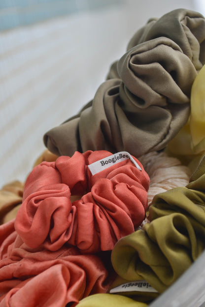 Red Lover Silk Scrunchie