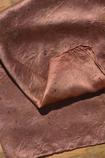 Joyful Soft Cinnamon Brown Lover Silk Scarf