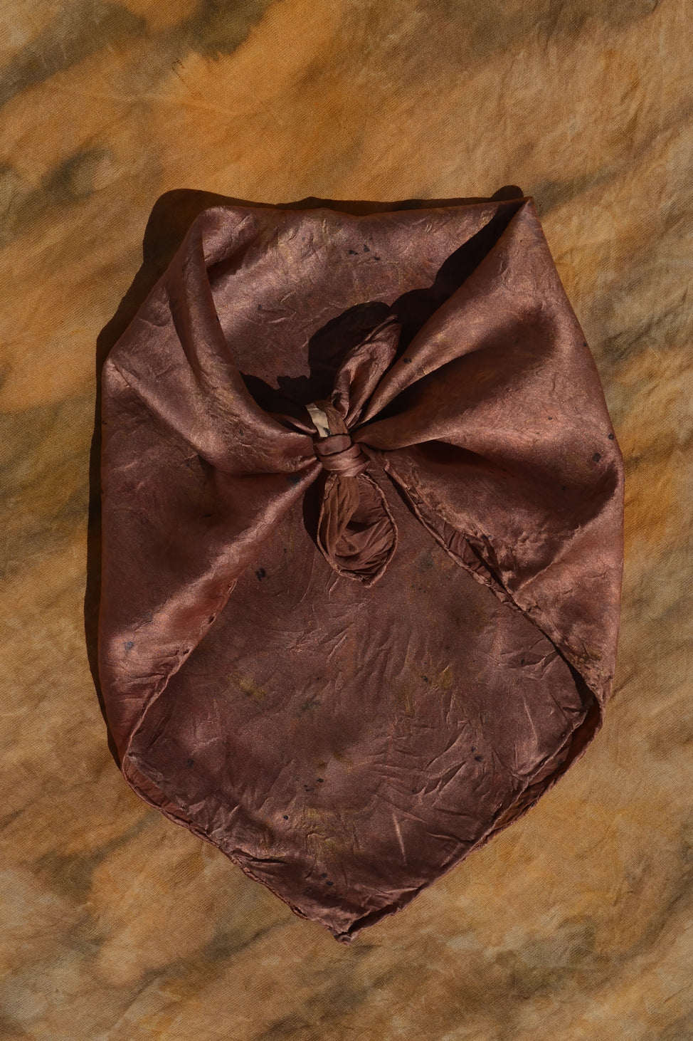 Joyful Soft Cinnamon Brown Lover Silk Scarf