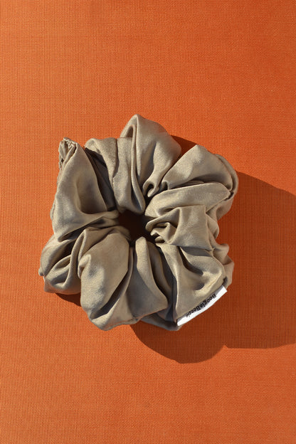 Sage Grey Lover Silk Scrunchie