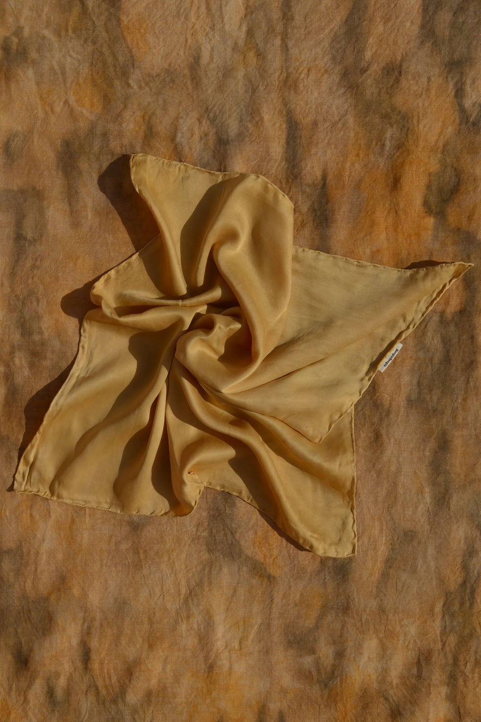 Nude Brown Lover Silk Scarf