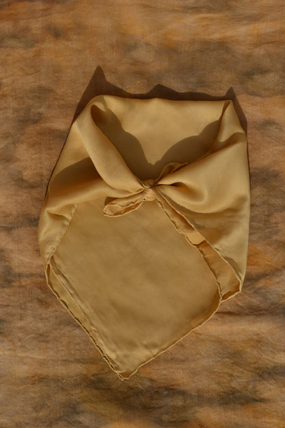 Nude Brown Lover Silk Scarf