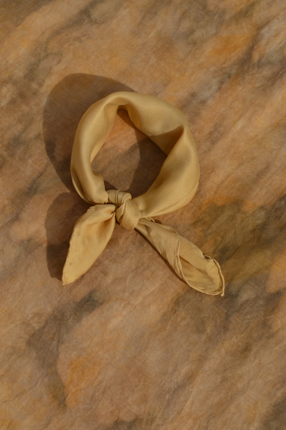 Nude Brown Lover Silk Scarf