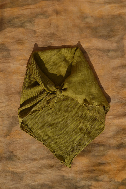 Chartreuse Flow Silk Scarf