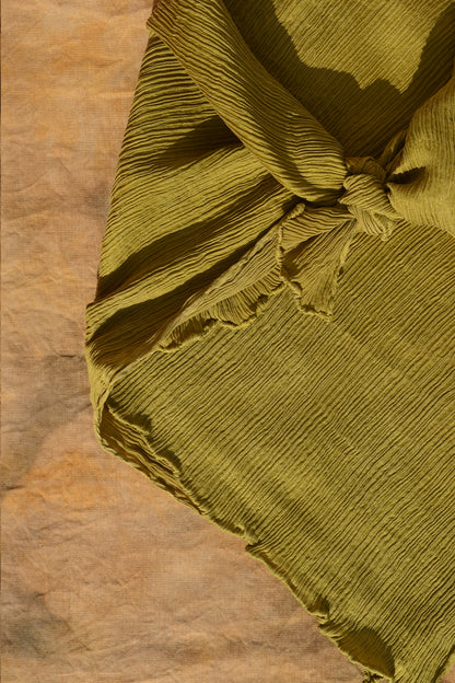 Chartreuse Flow Silk Scarf