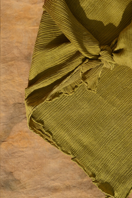 Chartreuse Flow Silk Scarf
