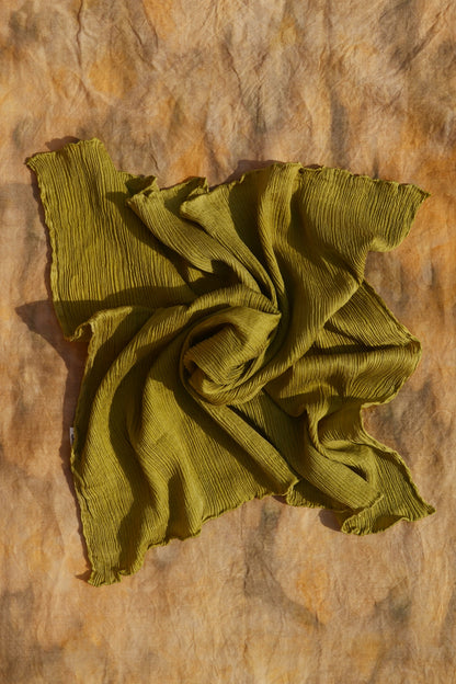 Chartreuse Flow Silk Scarf